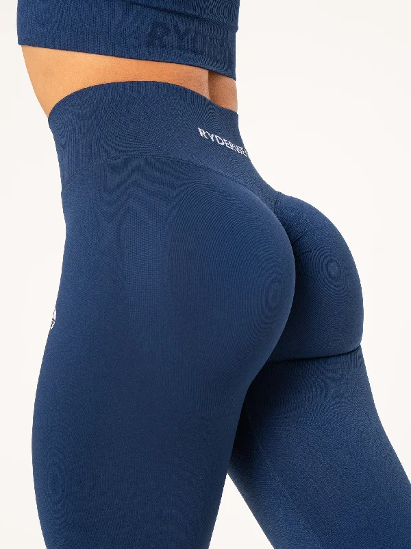 Lift BBL Scrunch Seamless Leggings - Navy