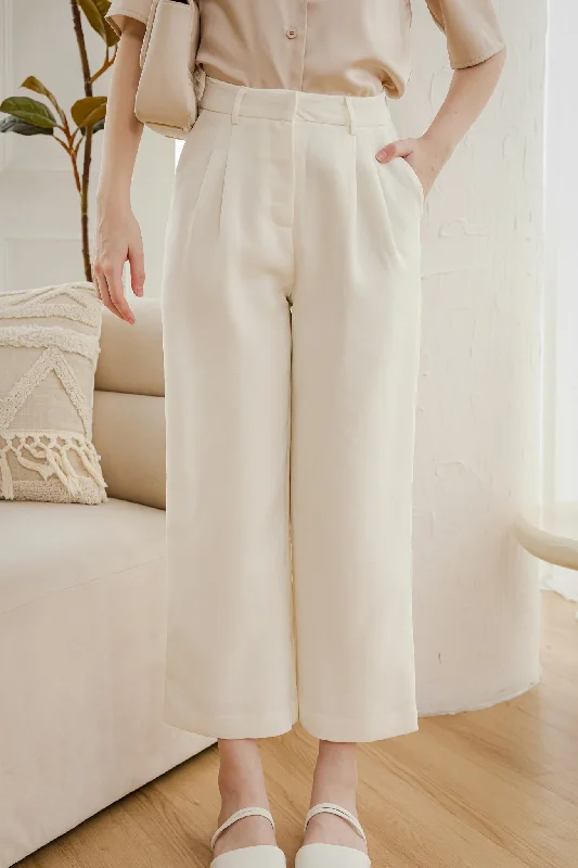 Timeless Culottes Pants in White