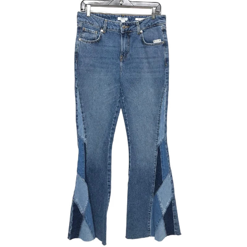 Blue Denim Jeans Flared Forever 21, Size 4