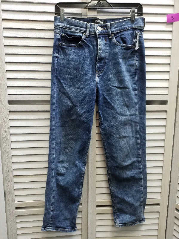 Blue Denim Jeans Straight Express, Size 6