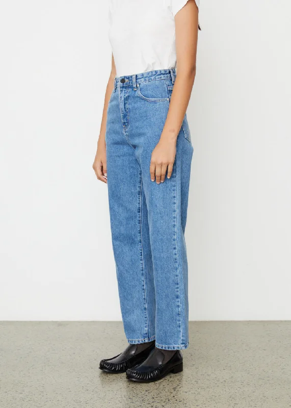 Straight Leg Denim Jeans