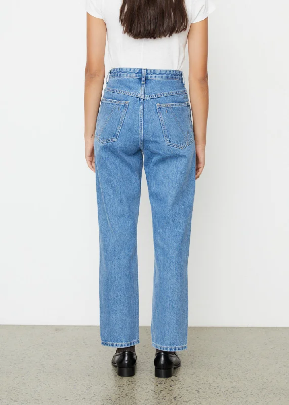 Straight Leg Denim Jeans