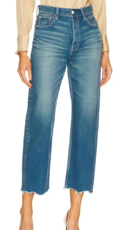 Walmore Wide Straight Jeans In Medium Wash