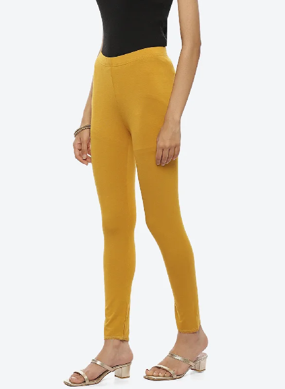 Yellow Ankle Length Legging