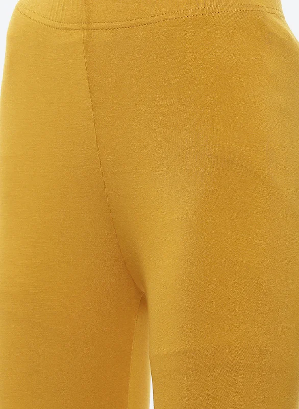 Yellow Ankle Length Legging